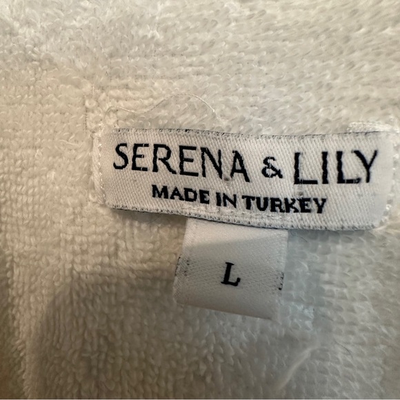 Serena & Lily St. Helena Spa Bath Robe, White Waffle-Weave 100% Cotton, New! - Picture 6 of 9